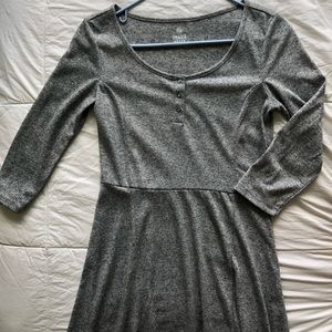 gray skater dress